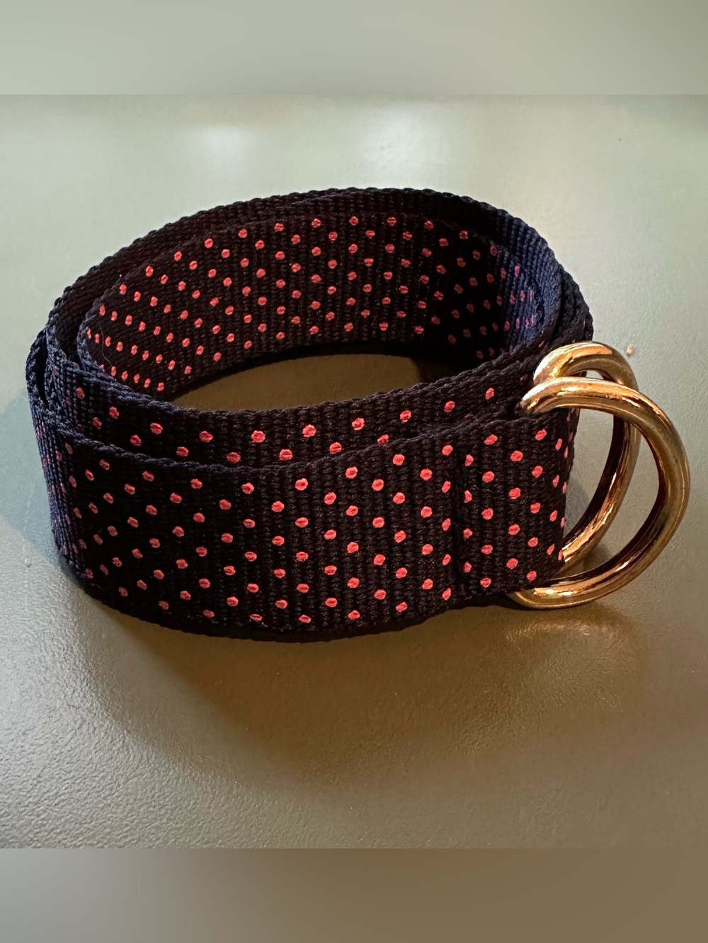 Navy and pink • women’s belt • D ring
